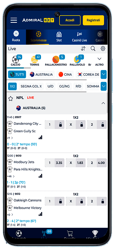 Admiralbet App за спортни залози