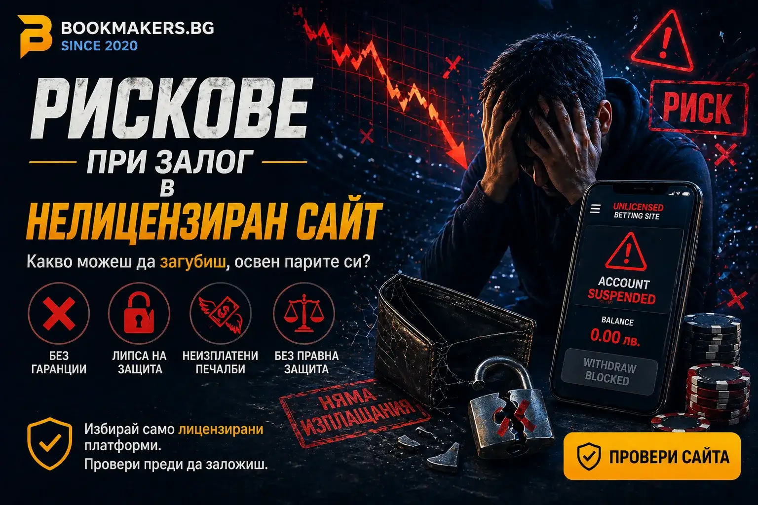 Какви са рисковете при игра в нелицензиран сайт?