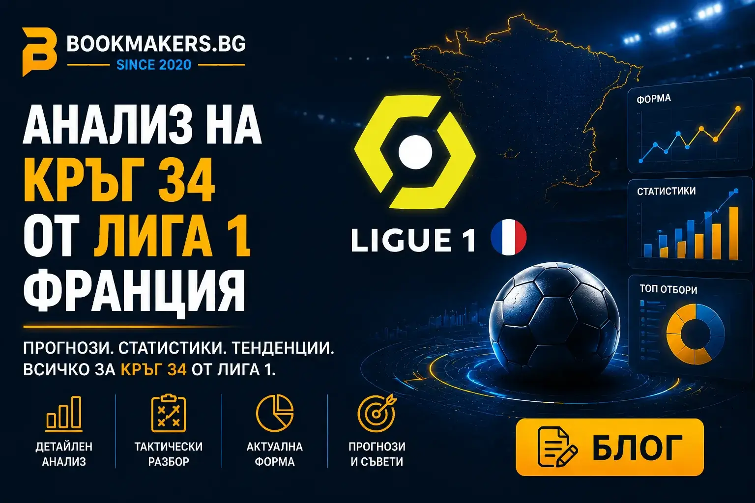 Анализ на Кръг 34, Лига 1 Франция с Bookmakers.bg