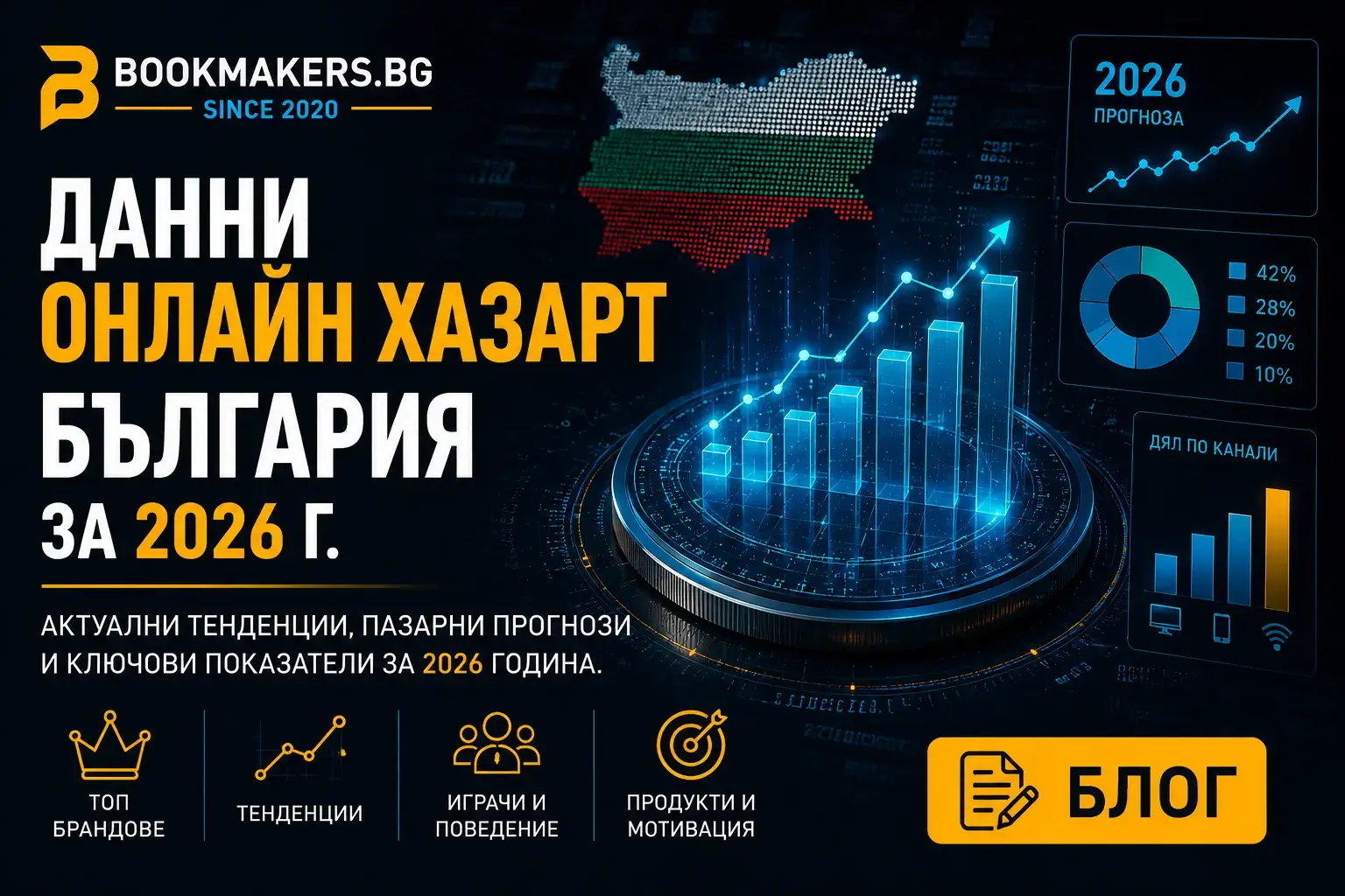 Данни онлайн хазарт България 2026
