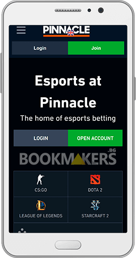 Pinnacle мобилни електронни спортове през Android